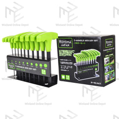 Hoyoma japan by Winland 10pcs T-Handle Hex Key Set H-NL007
