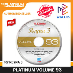 Platinum by Winland CD Karaoke New Reyna 3 Vol 82 to 98 CDR3V86 / CDR3V87/CDR3V87 CDR3V89 CDR3V94