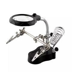 Winland TE-801 Helping Hand Tool Multi-function LED Magnifier LED Light w/ Soldering Stand Holder