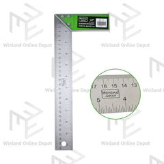 Hoyoma japan by Winland 12inches Stainless Steel Tri Square Ruler HT-ATS12