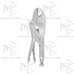 Greenfield by Winland GF7CJ 7inches (178mm) Locking Plier-Curved Jaw Vise Grip Pliers w/ Wire Cutter