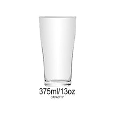 Union GLASS Thailand Clear Glass Highball Water, Juice, Soda, Liquor Glass 375ml Set of 6