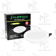 Clifford Synthetic Recessed Round Panel | LED Down Light Daylight