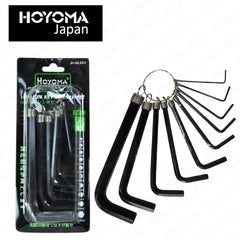 Hoyoma japan by Winland 10pcs. Hex Key Wrench Ring Set H-NL002