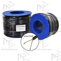 Professional Royal Cord Speaker Wire 2 x 2.5mm2 #14 & 16 x 2mm #16 Copper-Clad Aluminum Black 50M