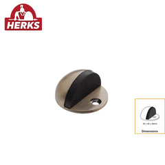 Herks by Winland Satin Stainless / Antique Brass HERKS Door Accessories-Door Stoppers