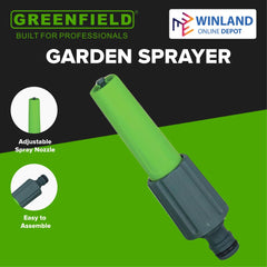 Greenfield by Winland 18-04-30001 Garden Hose Spray Adjustable Nozzle Adapter Connector