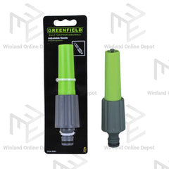 Greenfield by Winland 18-04-30001 Garden Hose Spray Adjustable Nozzle Adapter Connector