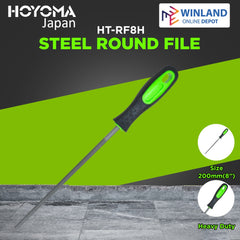 Hoyoma japan by Winland Steel Round File 8" HT-RF8H
