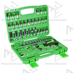 Hoyoma japan by Winland Professional 1/4" DR 53pcs Socket Set HT-DS1453