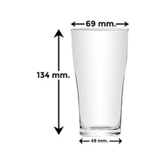 Union GLASS Thailand Clear Glass Highball Water, Juice, Soda, Liquor Glass 375ml Set of 6