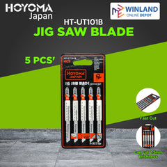 Hoyoma japan by Winland Jig Saw Blade 5pcs T Shank Type for Wood HCS HT-UT101B