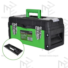 Hoyoma japan by Winland 14-19Inches Plastic Iron Tool Box with Removable Tray