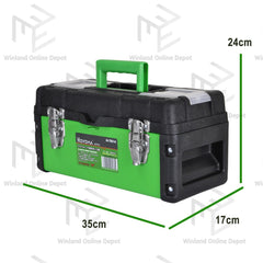 Hoyoma japan by Winland 14-19Inches Plastic Iron Tool Box with Removable Tray