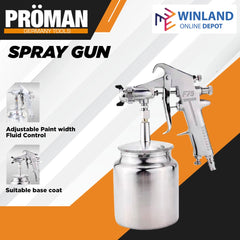 Proman by Winland Germany Tools Air Spray Gun For Base Coat F-75S