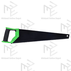 Greenfield by Winland Plastic Handle Blue Blade Super Cut Hand Saw 18inch Saw for Cutting Wood