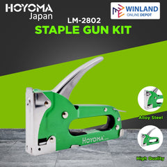 Hoyoma japan by Winland Heavy Duty 4-8mm Staple Gun Kit With EXTRA Stapler LM-2802