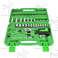 Hoyoma japan by Winland Professional 1/4" DR 53pcs Socket Set HT-DS1453