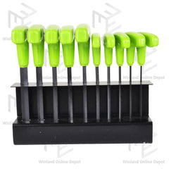 Hoyoma japan by Winland 10pcs T-Handle Hex Key Set H-NL007