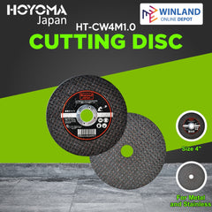 Hoyoma Japan by Winland 4inch Cutting Disc |Cutting Wheel for Stainless Steel HT-CW4M1.0/HT-CDSS16MM