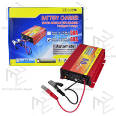 Suoer by Winland Battery Charger Switch Mode Battery Charger Intelligent 4-Stage MA-1260A