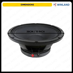Kevler 1pc 15 Inches Professional Driver Passive Instrumental Speaker 600W BNC-1530