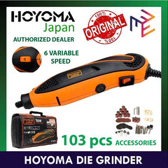 Hoyoma japan by Winland Adjustable Variable Speed Rotary Die Grinder Machine Tool Set with Accessory