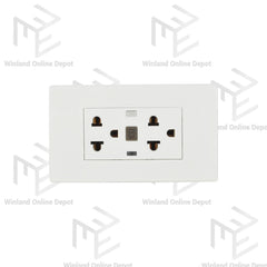 Royu Wide Series GFCI Duplex Receptacle Outlet Set (16A / 250V~) WD932