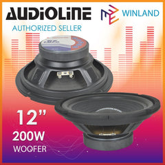 Audioline by Winland 12inch Woofer 200watts 8ohms Impedance HW-A1220