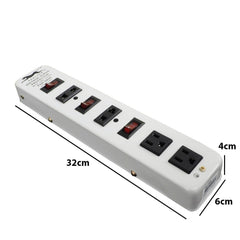 Panther Extension Cord Voltage Surge Protector with Line Filter PSP-0896 5 meters PSP0896