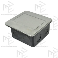Royu Square Floor Receptacle with 3-Gang Universal Outlet (15A / 250V~) RWF51