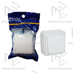 Royu Surface Type 1-Gang Switch 10A (250V) REDSW201