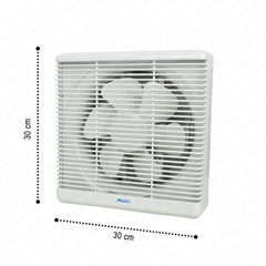 Royu 12 Inch x 12 Inch with 8 Inch Blade Wall Mounted Exhaust Fan