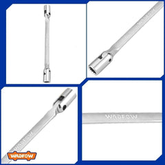 Wadfow WTH2E0 8mm to 19mm 2-Head Flexible Socket Wrench