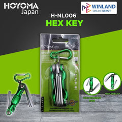 Hoyoma japan by Winland Folding Hex Key 6pcs Set/High Quality Wrench H-NL006