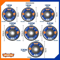 Wadfow Flap Sanding Disc Sand For Paint Removal Deburr Metal Surface