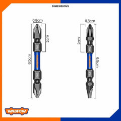 Wadfow 2Pcs 65mm Impact Screwdriver Bit