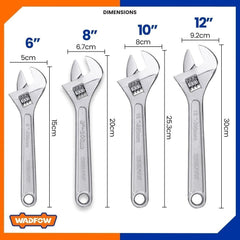 Wadfow Adjustable Wrench 8"-12"/200-300mm