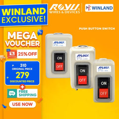 Royu Push Button Switch For the direct closing and opening of high-current electrical