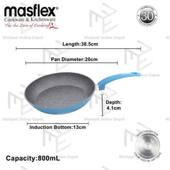 Masflex Spectrum Aluminum Non Stick Induction Fry Pan 20cm Frying Pan NK-C20/BLU