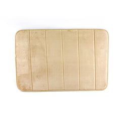 Cascade by Winland Bath Mat Rag Door Mat w/ Memory Foam 40x60 Beige PU-EM/BG