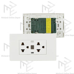 Royu Wide Series GFCI Duplex Receptacle Outlet Set (16A / 250V~) WD932