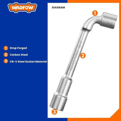 Wadfow L-Angled Socket Wrench 1 Piece
