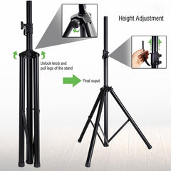 Winland Premium Metal Tripod Speaker Stand Max 25Kg / 65.9 Inches