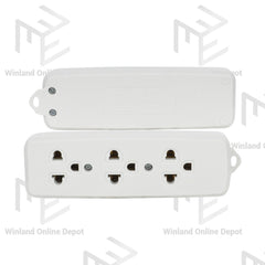 Royu 3+1 Gang Outlet with Ground - Surface Type (10A / 250V~) REDOU503