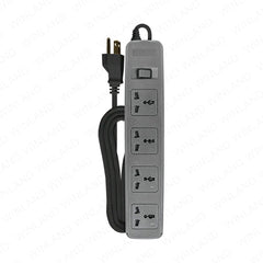 Royu 4 Outlets 2 Meter Extension Cord Cable Wire Overload & Surge Protection REDEC604