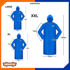 Wadfow Rain Coat 100% New PVC Material (Medium, Large, X-Large, XX-Large, XXX-Large)