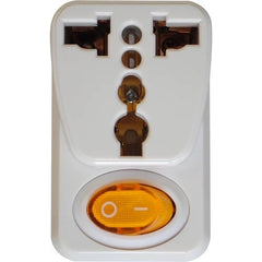 Royu 10A 250v Universal Adapter/Adaptor with Switch & 2-USB Port REDPL109