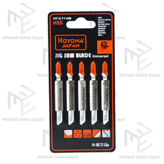 Hoyoma japan by Winland Original Jig Saw Blade 5pcs T Shank Type for Metal HSS HT-UT118B