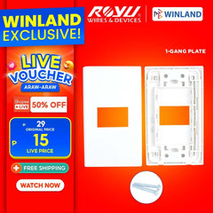 Royu Easy Installation 1-Gang Plate RWP1